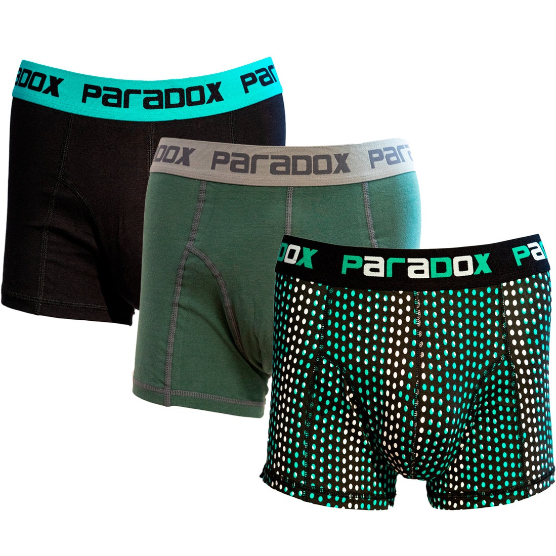 boxer tights bomuld | green 2 (3 pak)