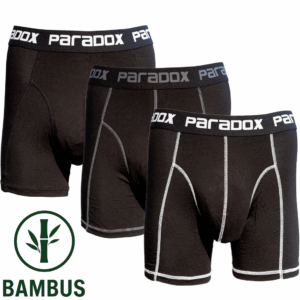 boxer tights bambus | black (3 pak)