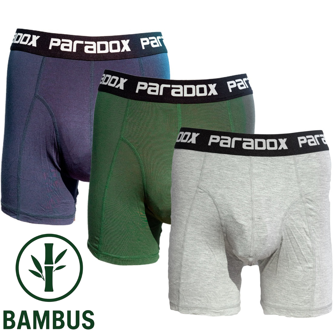 boxer tights bambus | mix (3 pak)