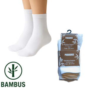sokker bambus | hvid (4 par)