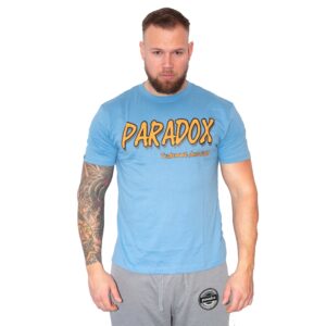 t shirt stort print | blå